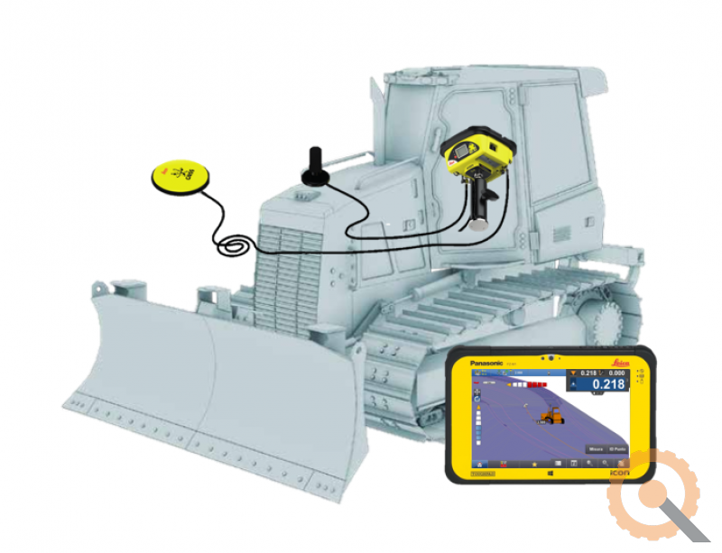 Rover GNSS Leica iCG60 per guida macchine  Machineryscanner